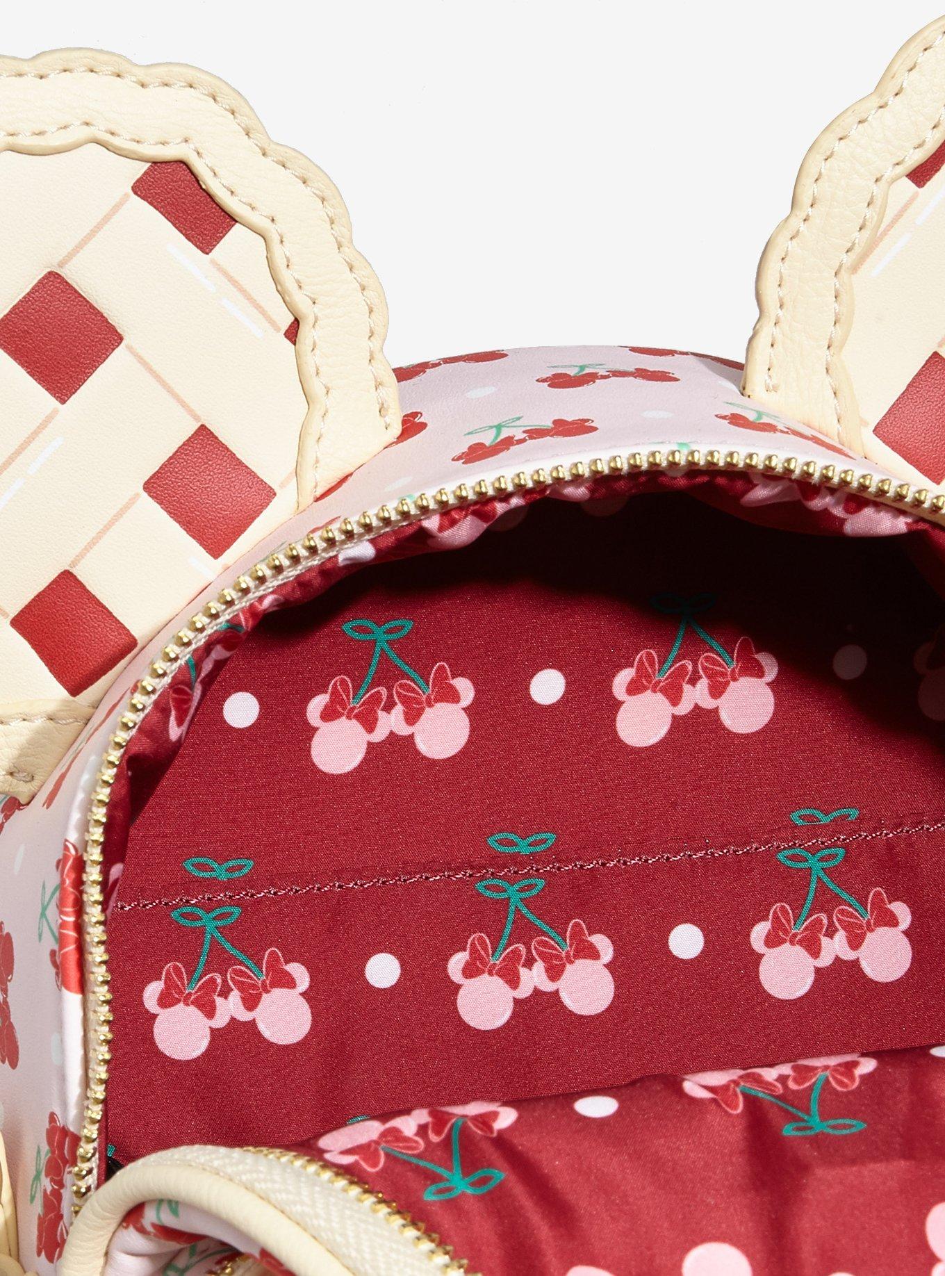 Loungefly Disney Minnie Mouse Cherry Pie Convertible Mini Backpack - BoxLunch Exclusive