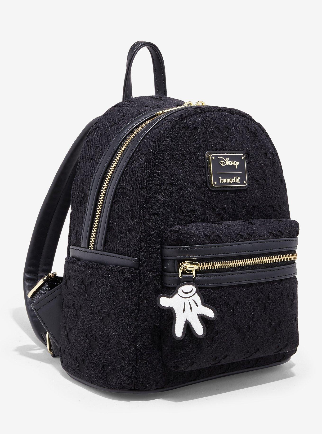 Loungefly Disney Mickey Mouse Terrycloth Allover Print Mini Backpack - BoxLunch Exclusive, , hi-res