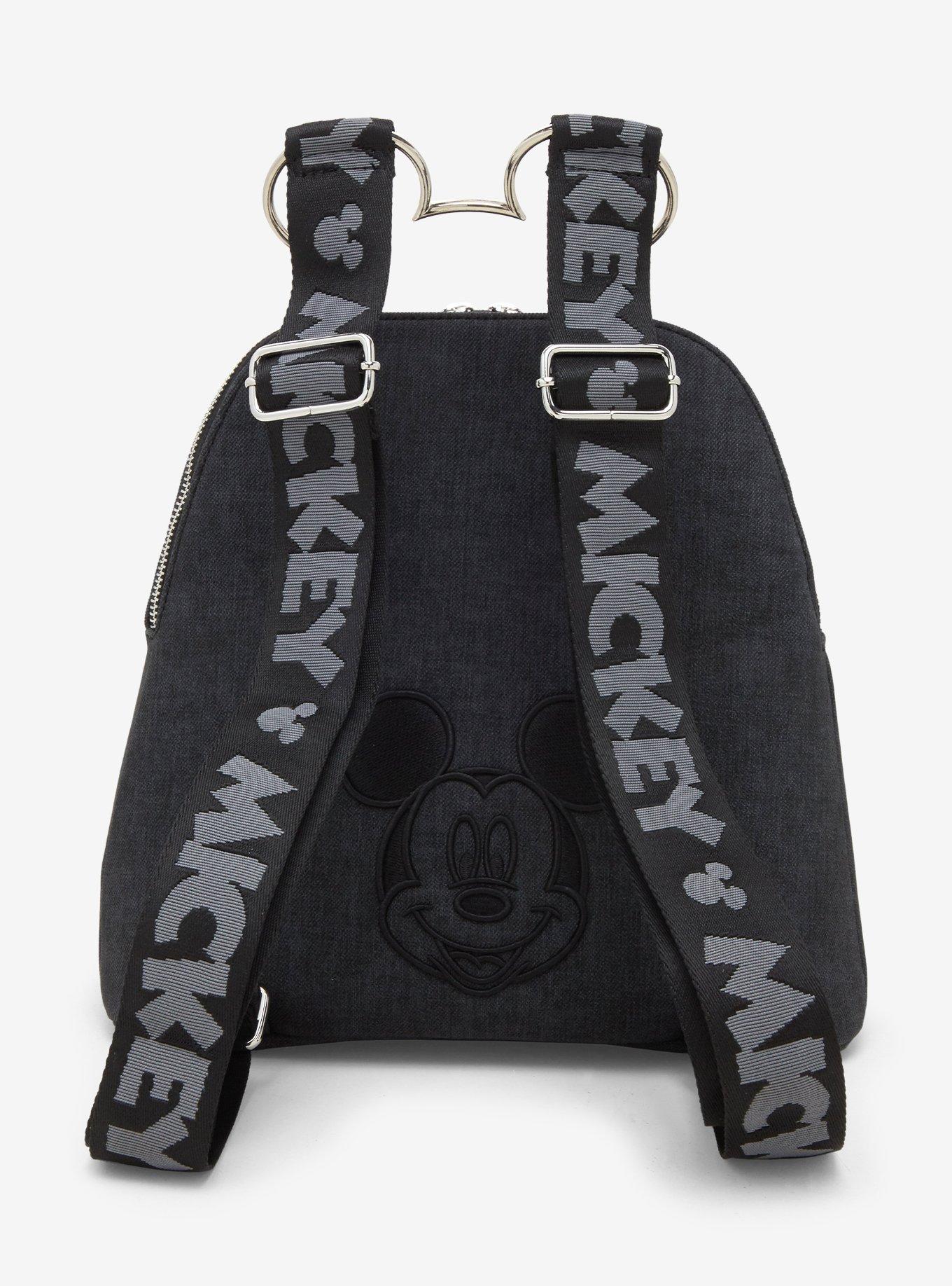 Disney Mickey Mouse Figural Denim Mini Backpack, , alternate