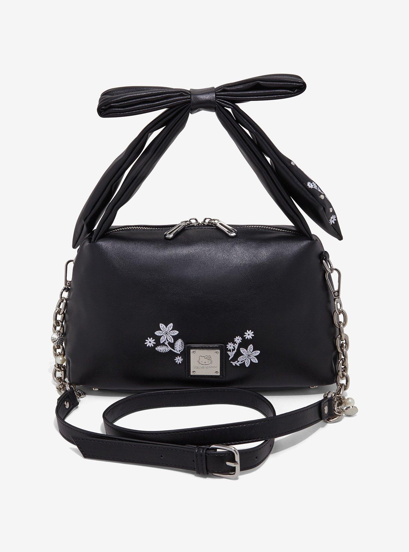 Sanrio Hello Kitty Houndstooth Floral Crossbody Bag - BoXLunch Exclusive, , alternate