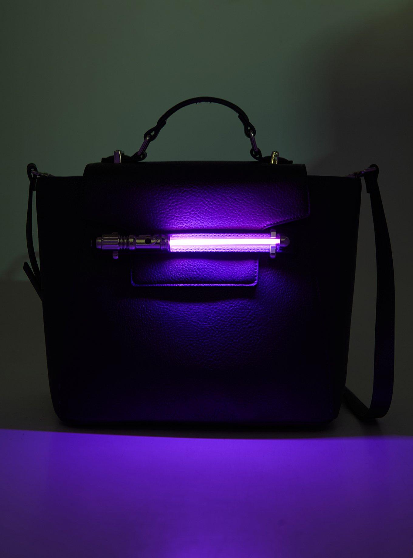 Star Wars Mace Windu Lightsaber Light-Up Crossbody Bag - BoxLunch Exclusive, , hi-res