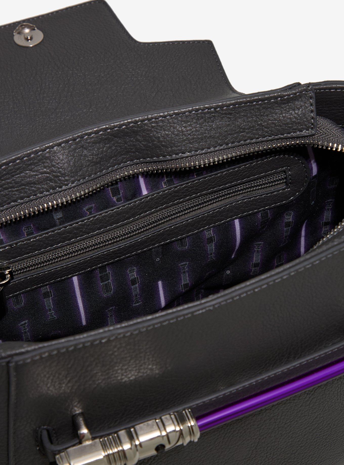 Star Wars Mace Windu Lightsaber Light-Up Crossbody Bag - BoxLunch Exclusive, , alternate