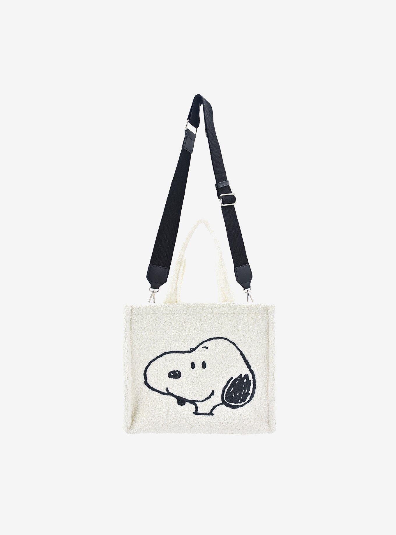 Peanuts Snoopy & Woodstock Sherpa Mini Tote Bag, , alternate