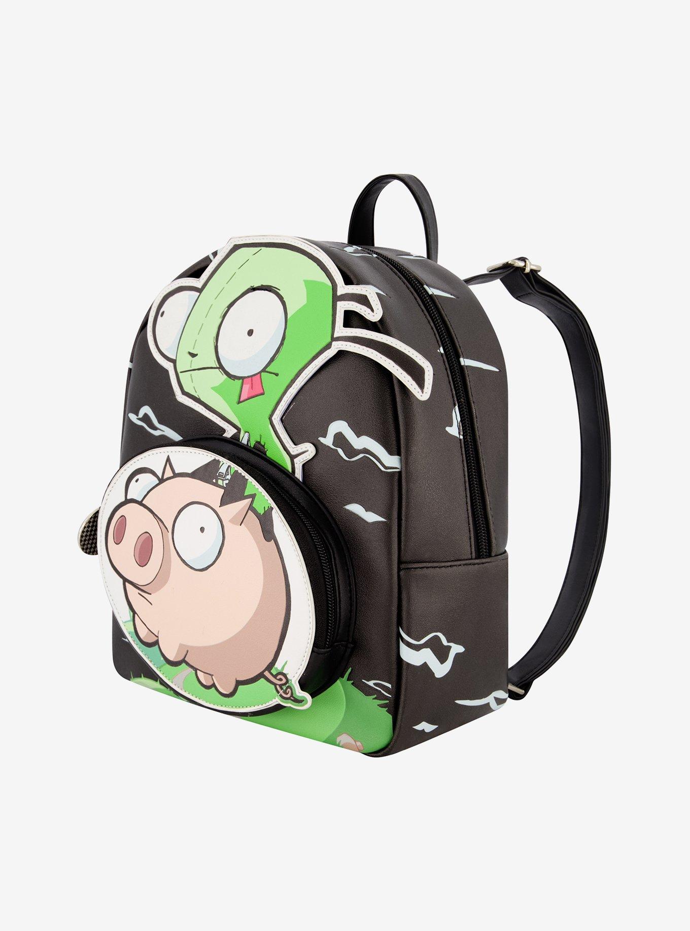 Invader Zim GIR On Pig Mini Backpack, , alternate