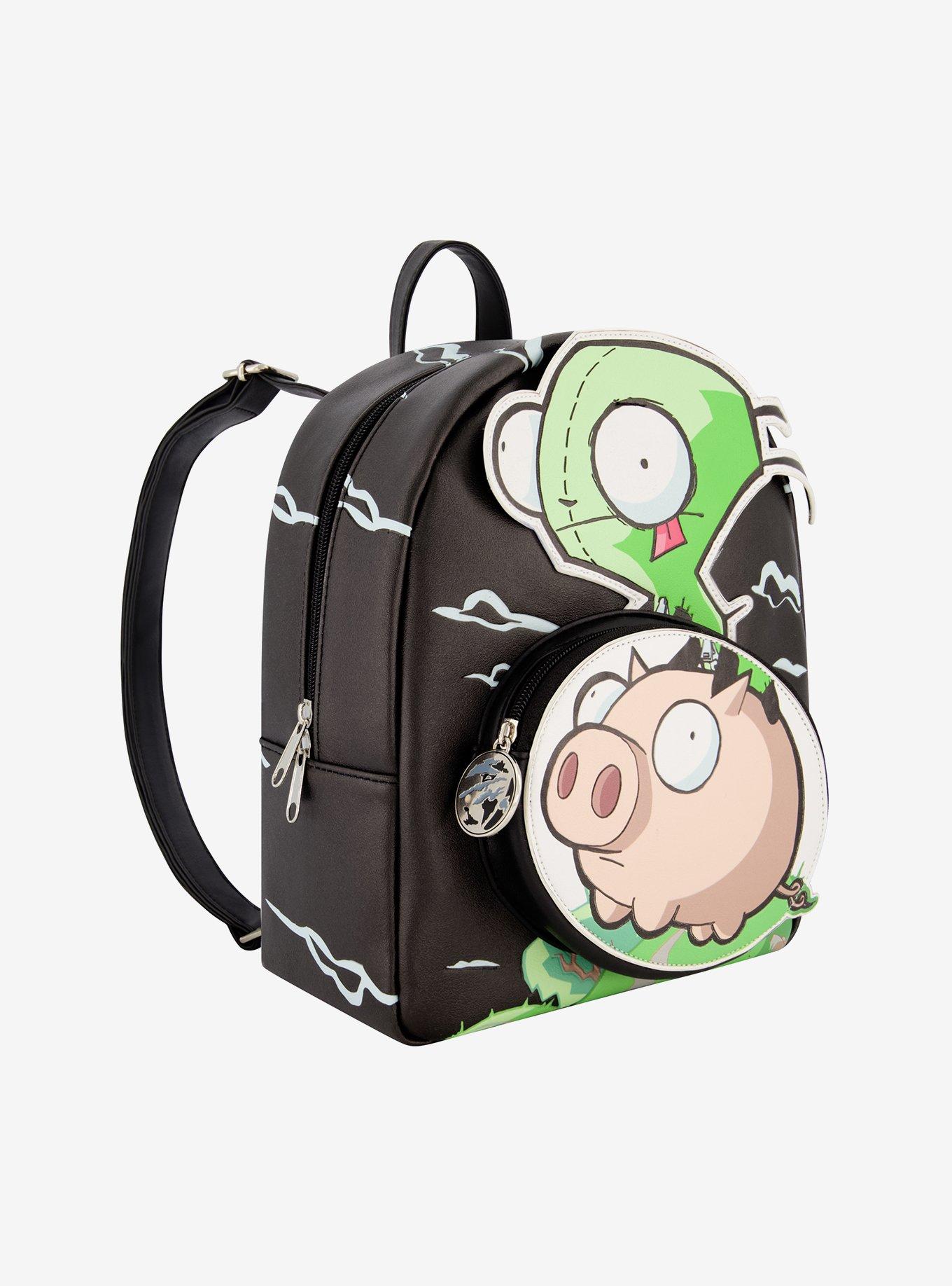 Invader Zim GIR On Pig Mini Backpack, , alternate