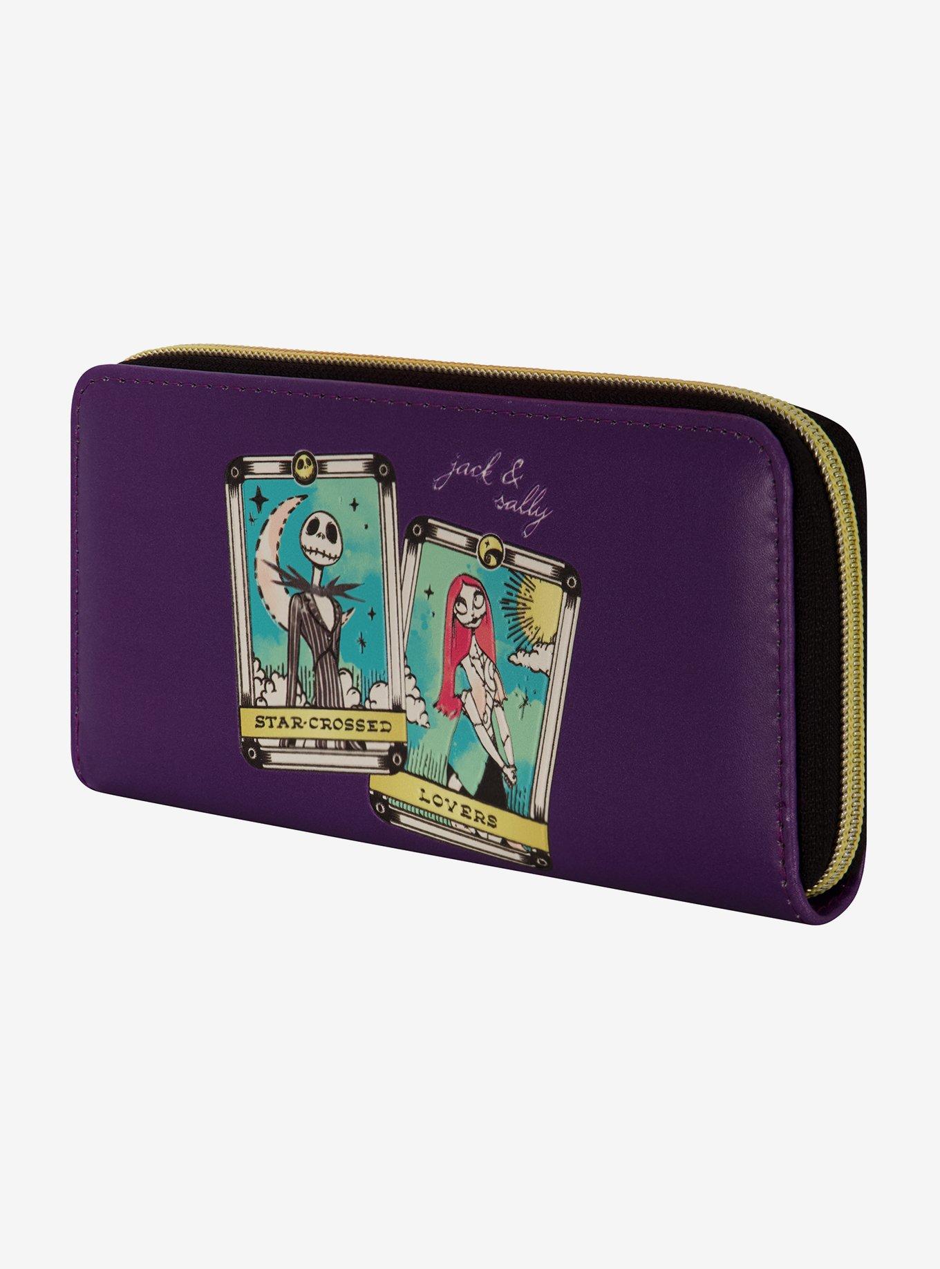 Disney Nightmare Before Christmas Jack & Sally Star Crossed Lovers Zip Around Wallet, , alternate
