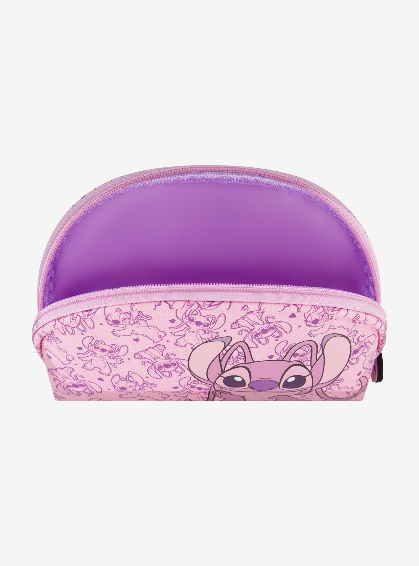 Disney Lilo & Stitch Angel with Heart Zipper 2-Piece Cosmetic Case Set, , alternate