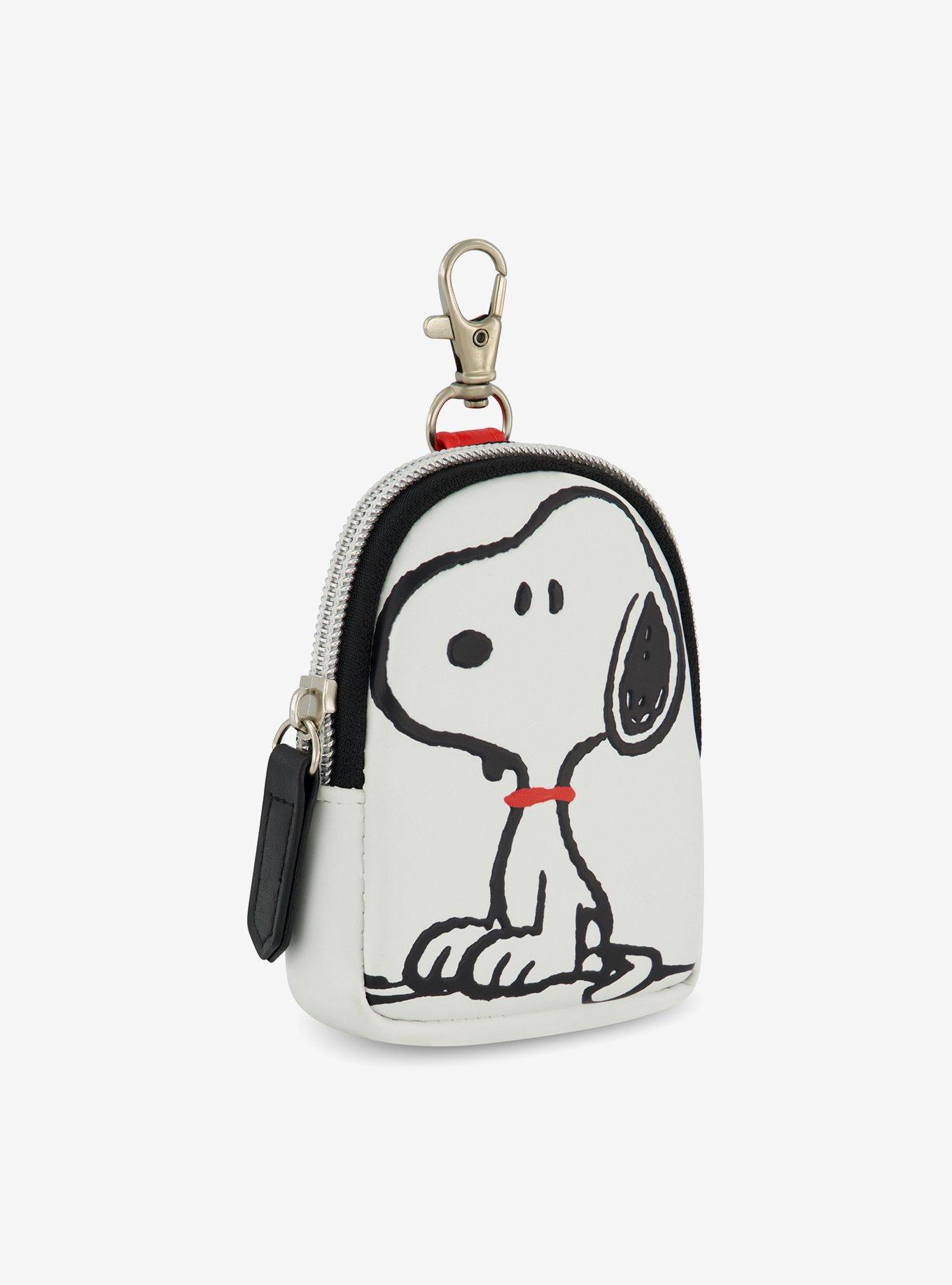 Peanuts Snoopy Full Pose Coin Purse with Keychain Clip, , alternate