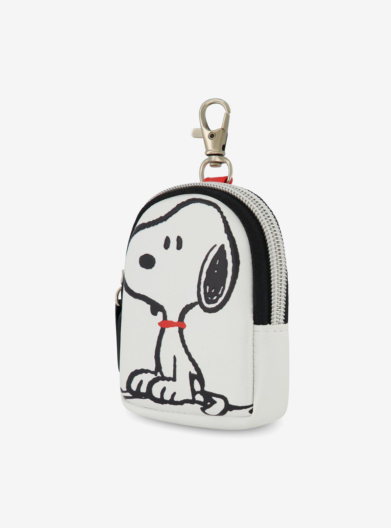 Peanuts Snoopy Full Pose Coin Purse with Keychain Clip, , alternate