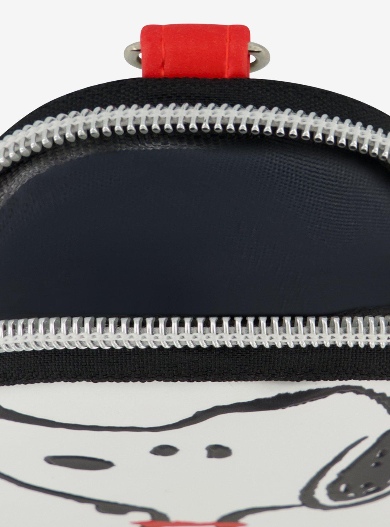Peanuts Snoopy Full Pose Coin Purse with Keychain Clip, , alternate