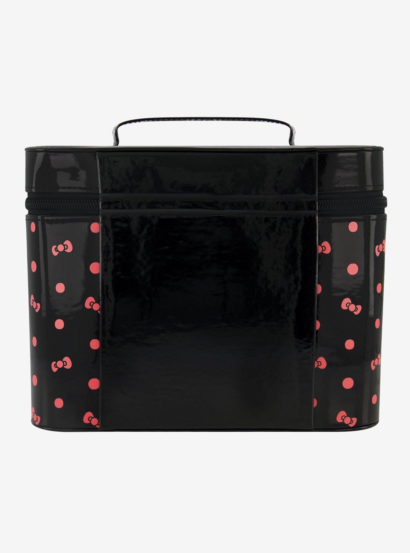 Hello Kitty Polka Dot Bow Cosmetic Case Organizer with Mirror, , alternate