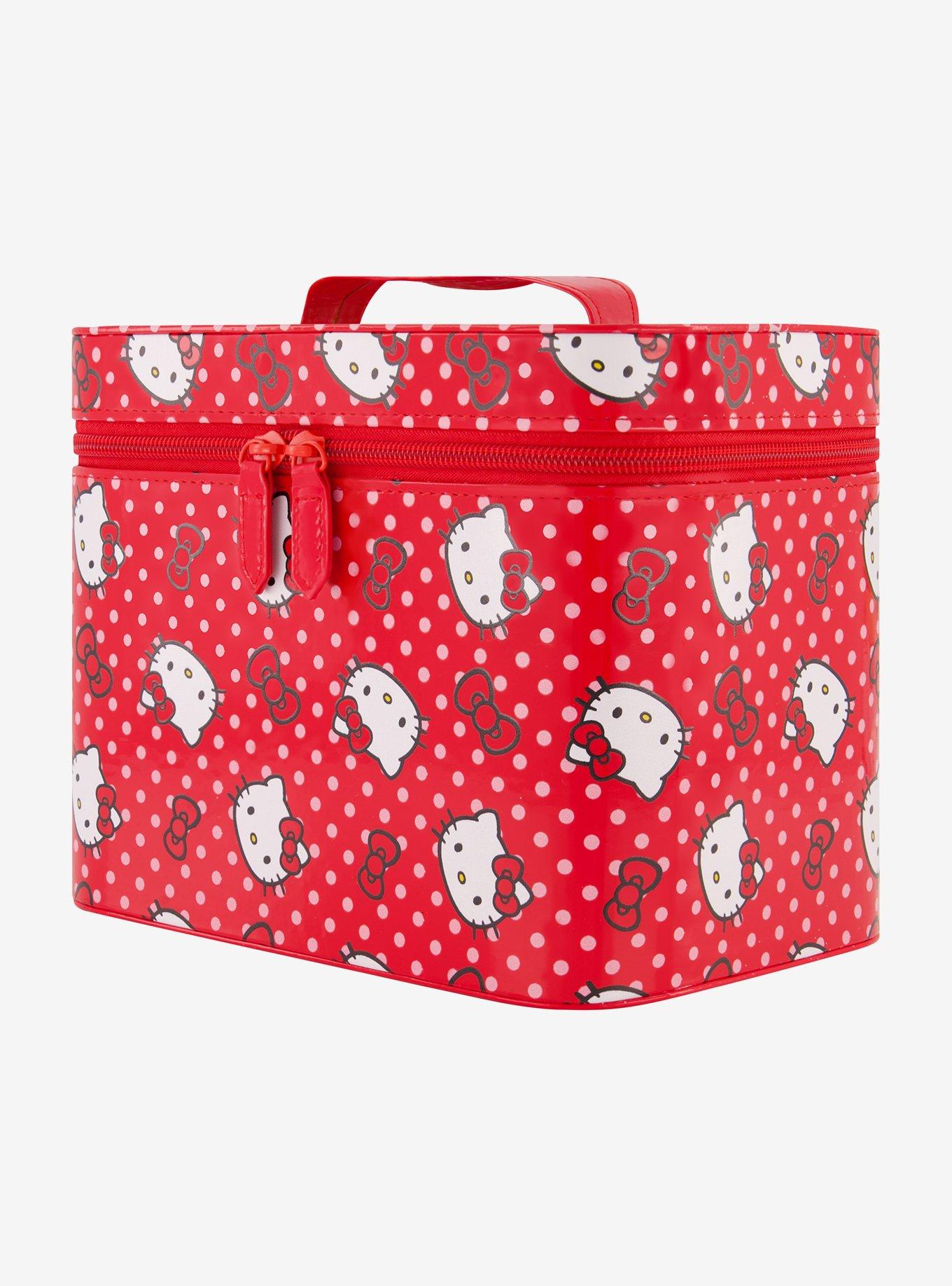 Hello Kitty Red Polka Dot Cosmetic Case Organizer with Mirror, , alternate