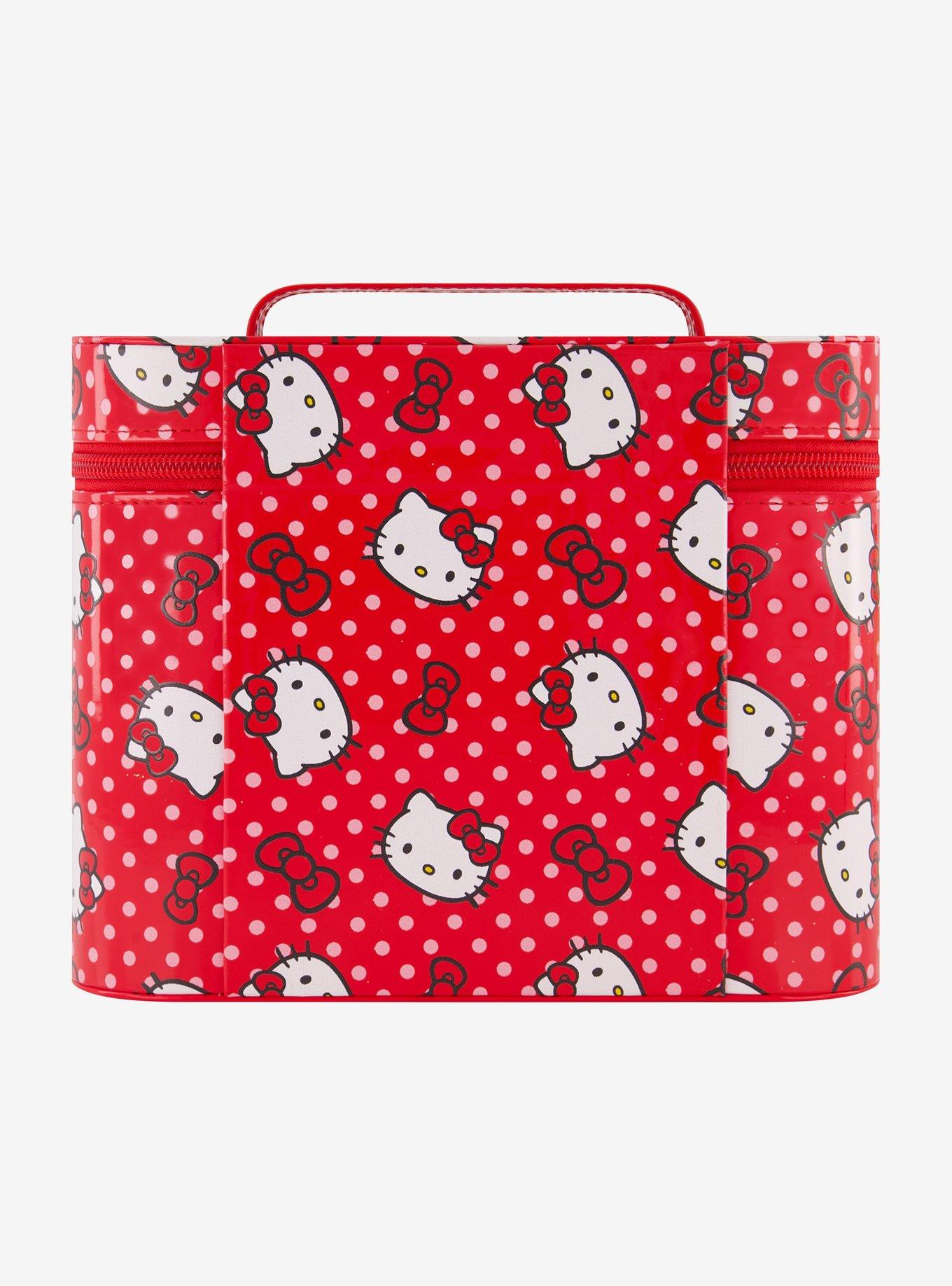 Hello Kitty Red Polka Dot Cosmetic Case Organizer with Mirror, , alternate