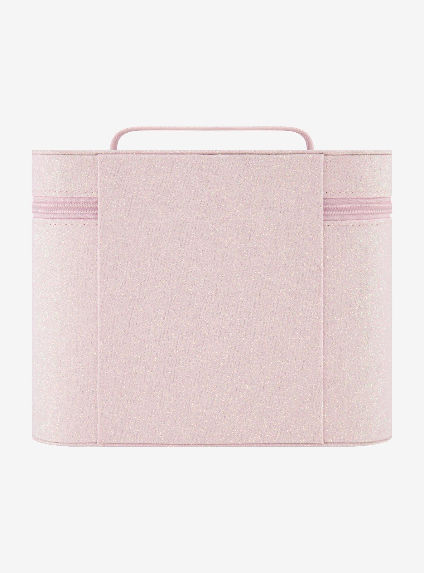 Barbie Glitter Pink Cosmetic Case Organizer with Mirror, , alternate