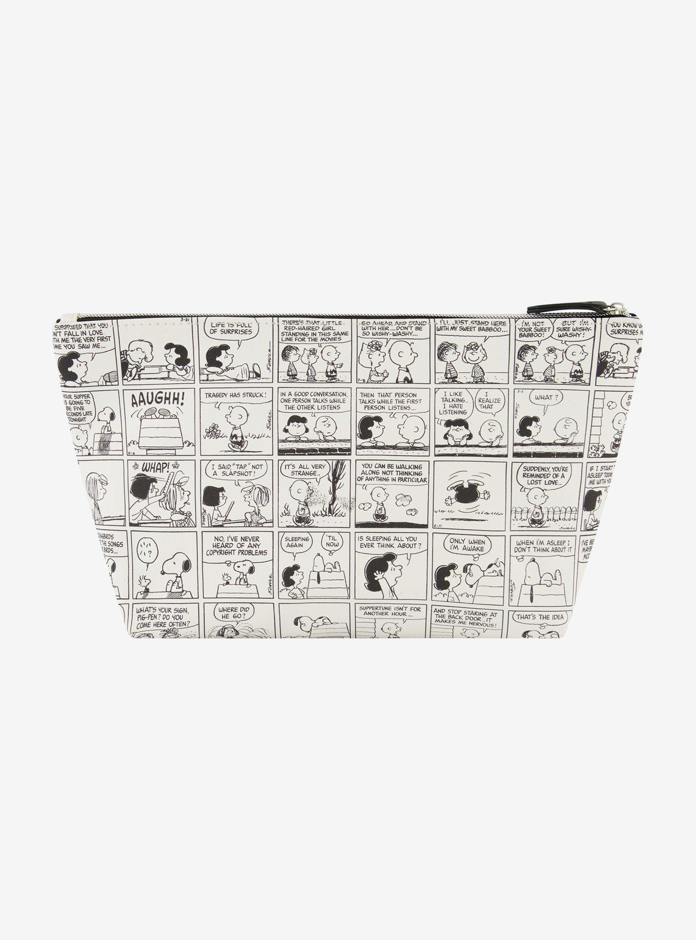 Peanuts Snoopy Comic Strip Cosmetic Travel Bag, , hi-res