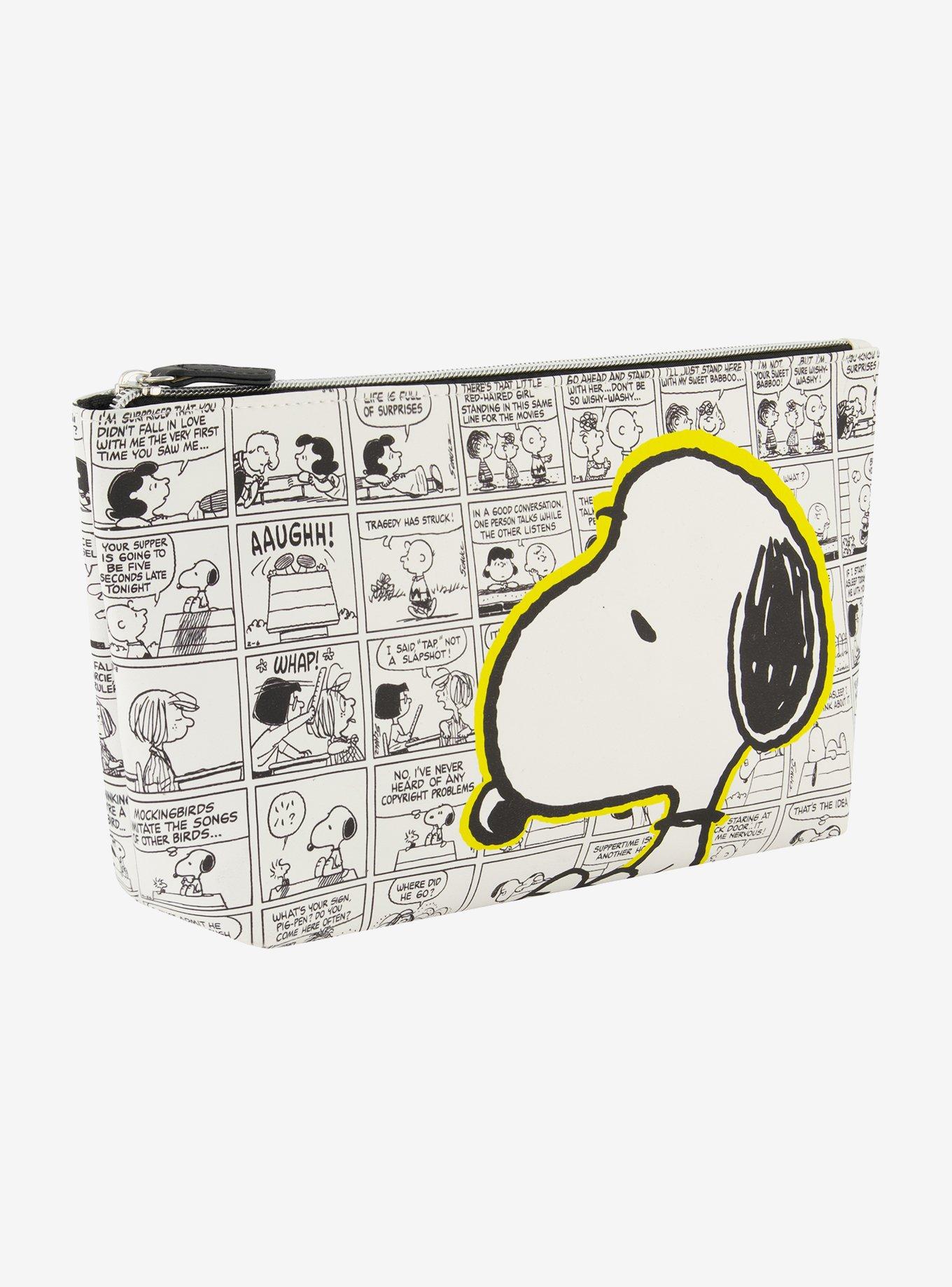 Peanuts Snoopy Comic Strip Cosmetic Travel Bag, , alternate