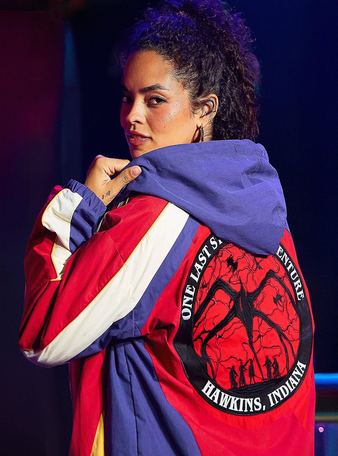 Stranger Things Color Block Windbreaker - BoxLunch Exclusive, , hi-res