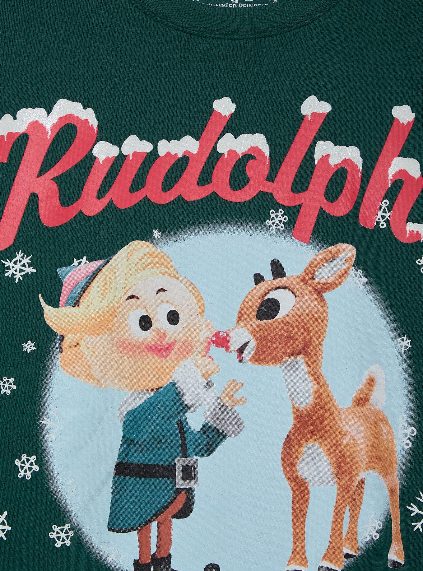 Rudolph The Red-Nosed Reindeer Hermey & Rudolph Women's Crewneck - BoxLunch Exclusive, , hi-res