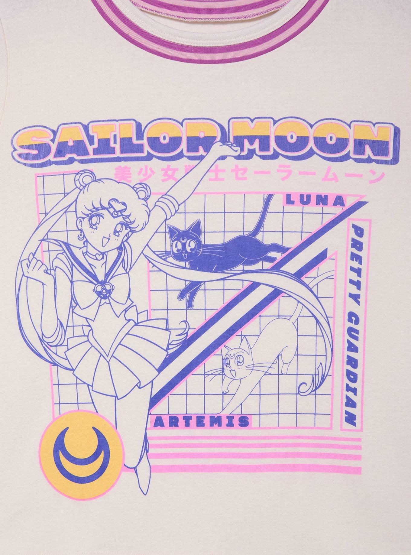 Sailor Moon Vintage Women's T-Shirt — BoxLunch Exclusive, , hi-res