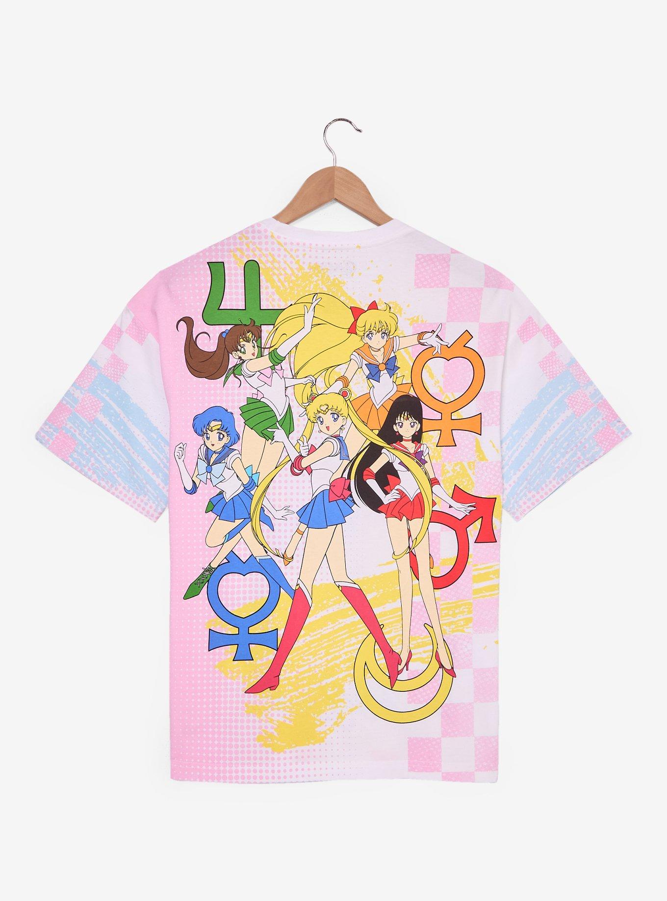 Sailor Moon Jumbo Print Group Portrait Women's T-Shirt - BoxLunch Exclusive, , hi-res
