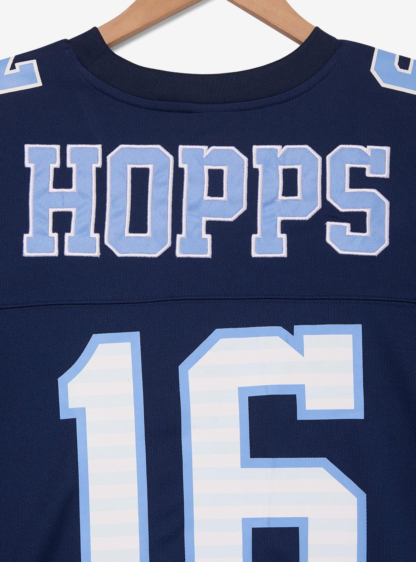 Disney Zootopia Judy Hopps Women's Plus Size Cropped Football Jersey - BoxLunch Exclusive, NAVY, alternate