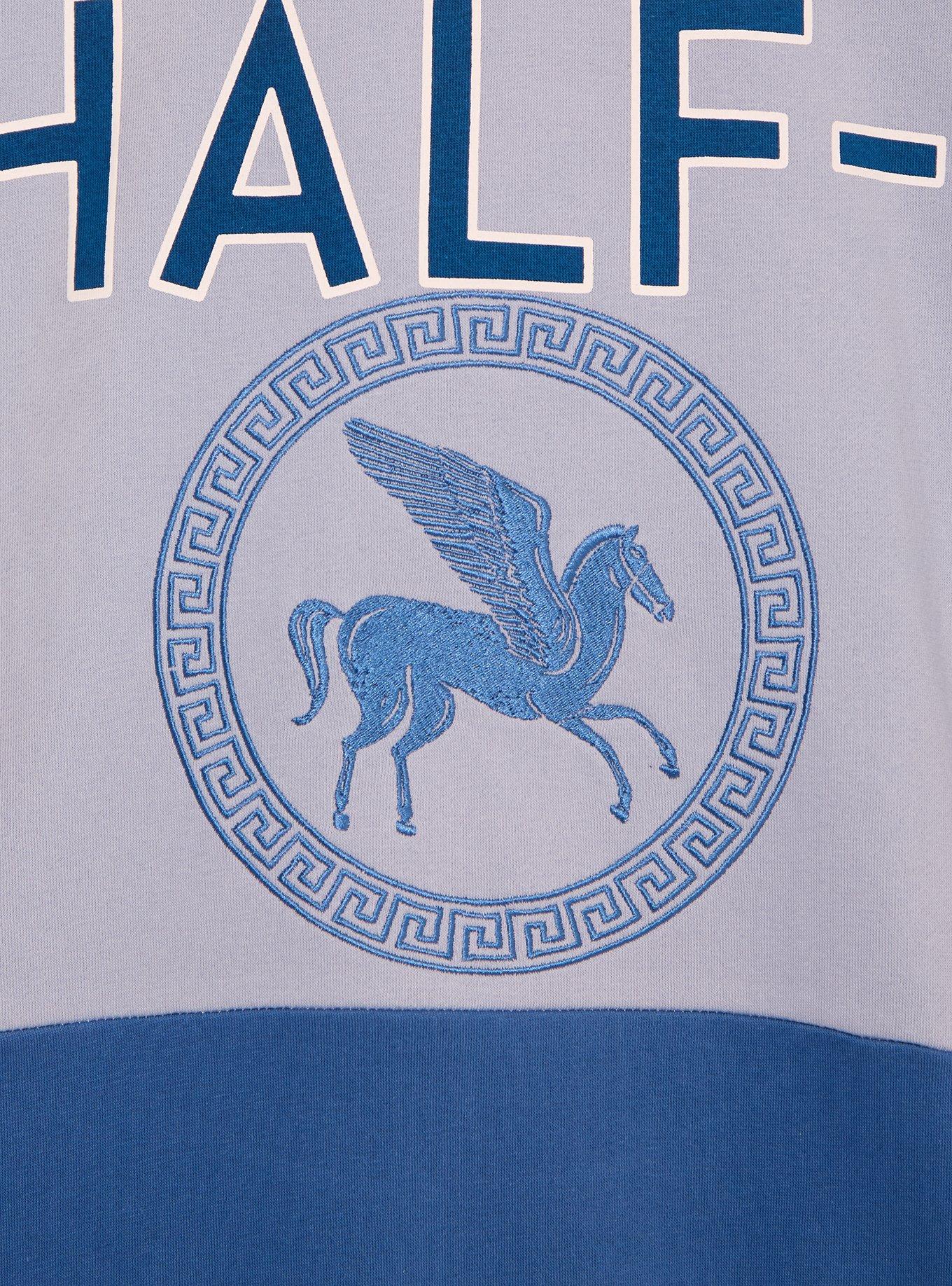 Percy Jackson and the Olympians Camp Half-Blood Panel Crewneck - BoxLunch Exclusive, BLUE, alternate