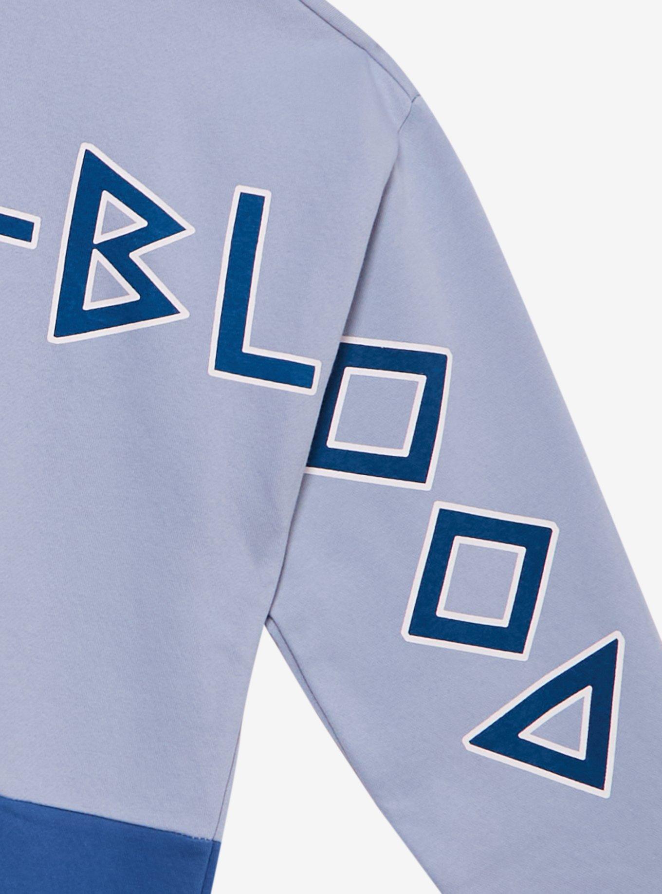 Percy Jackson and the Olympians Camp Half-Blood Panel Crewneck - BoxLunch Exclusive, BLUE, alternate