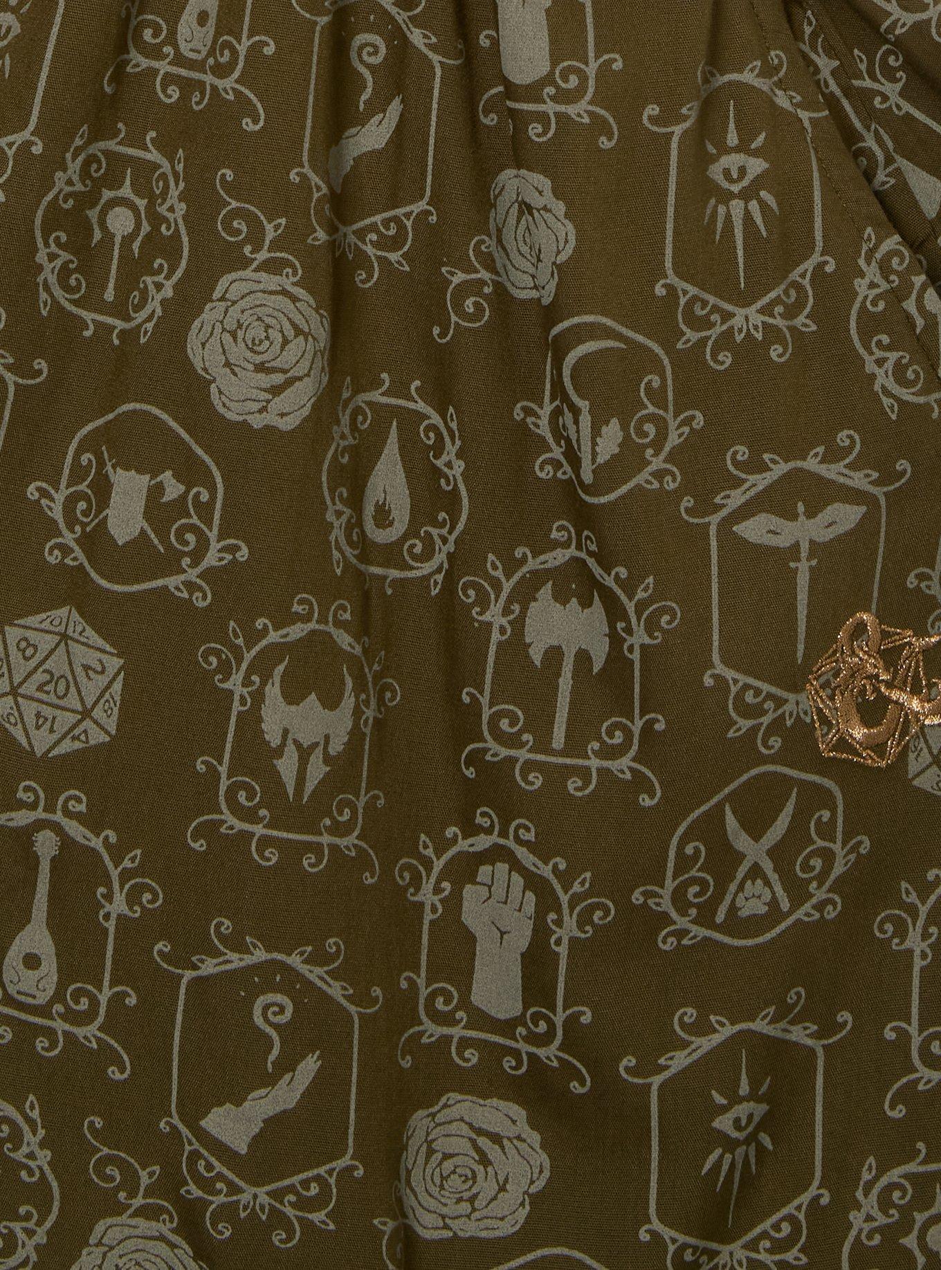 Dungeons & Dragons Icons Allover Print Smock Dress - BoxLunch Exclusive