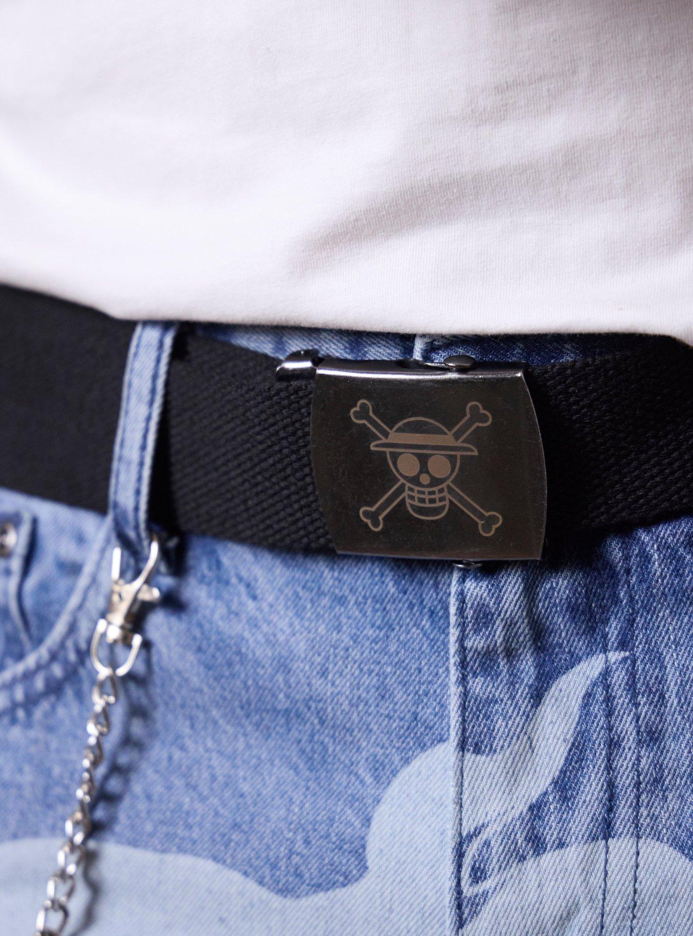 One Piece Gear 5 Luffy Jeans With Belt & Chain, , alternate