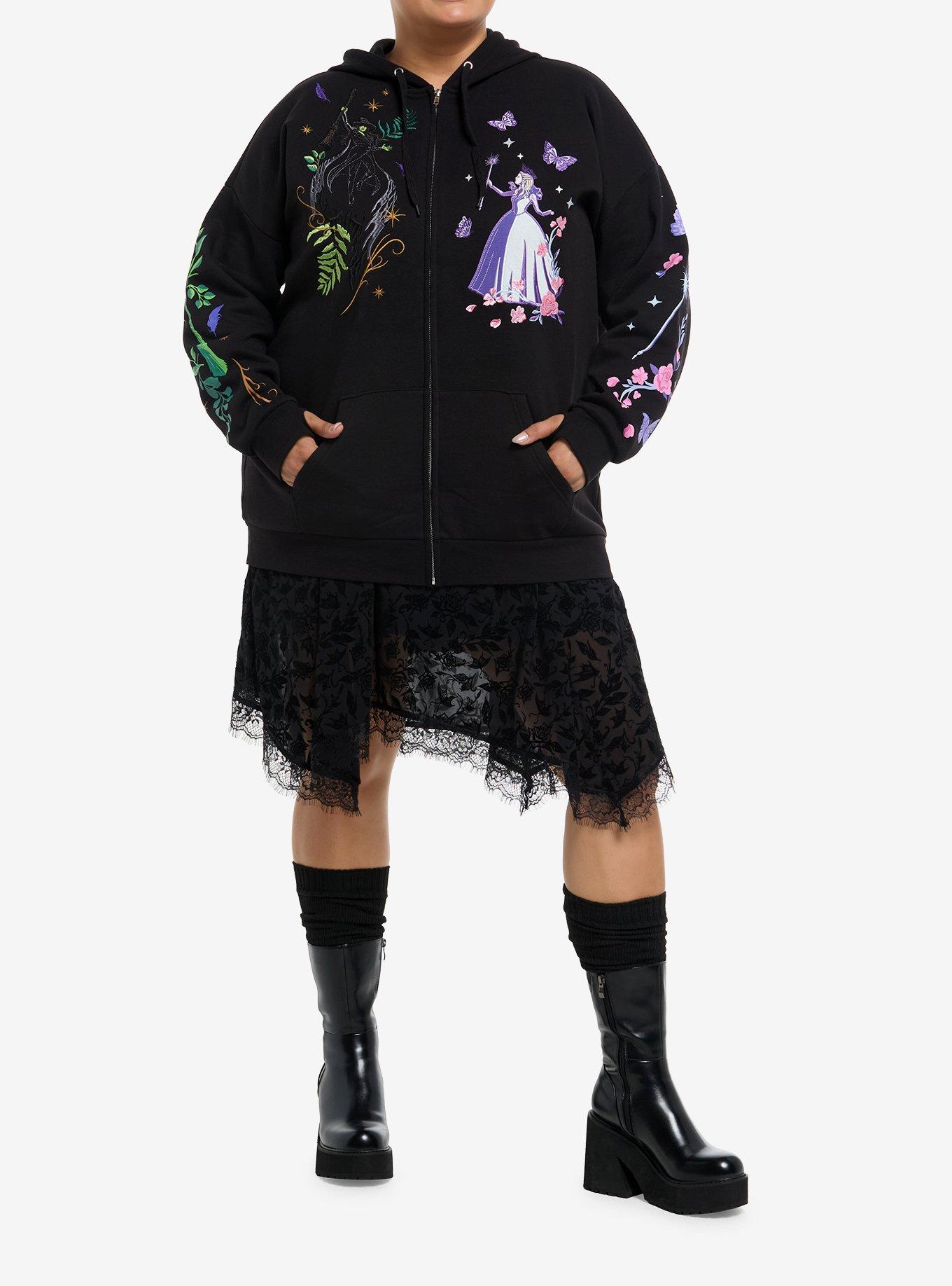 Her Universe Wicked Elphaba & Glinda Duo Embroidered Hoodie Plus Size, , hi-res