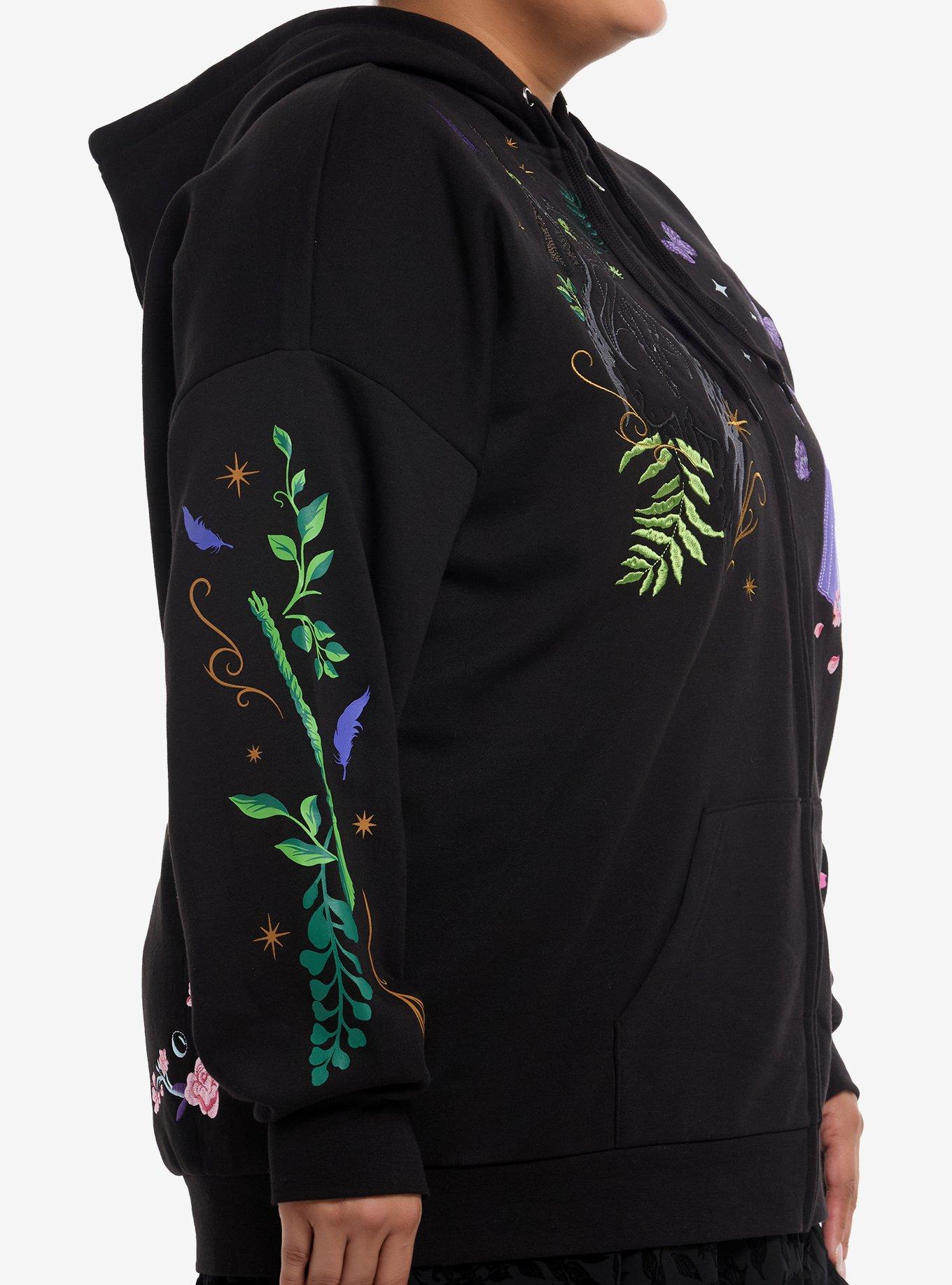 Her Universe Wicked Elphaba & Glinda Duo Embroidered Hoodie Plus Size, MULTI, alternate