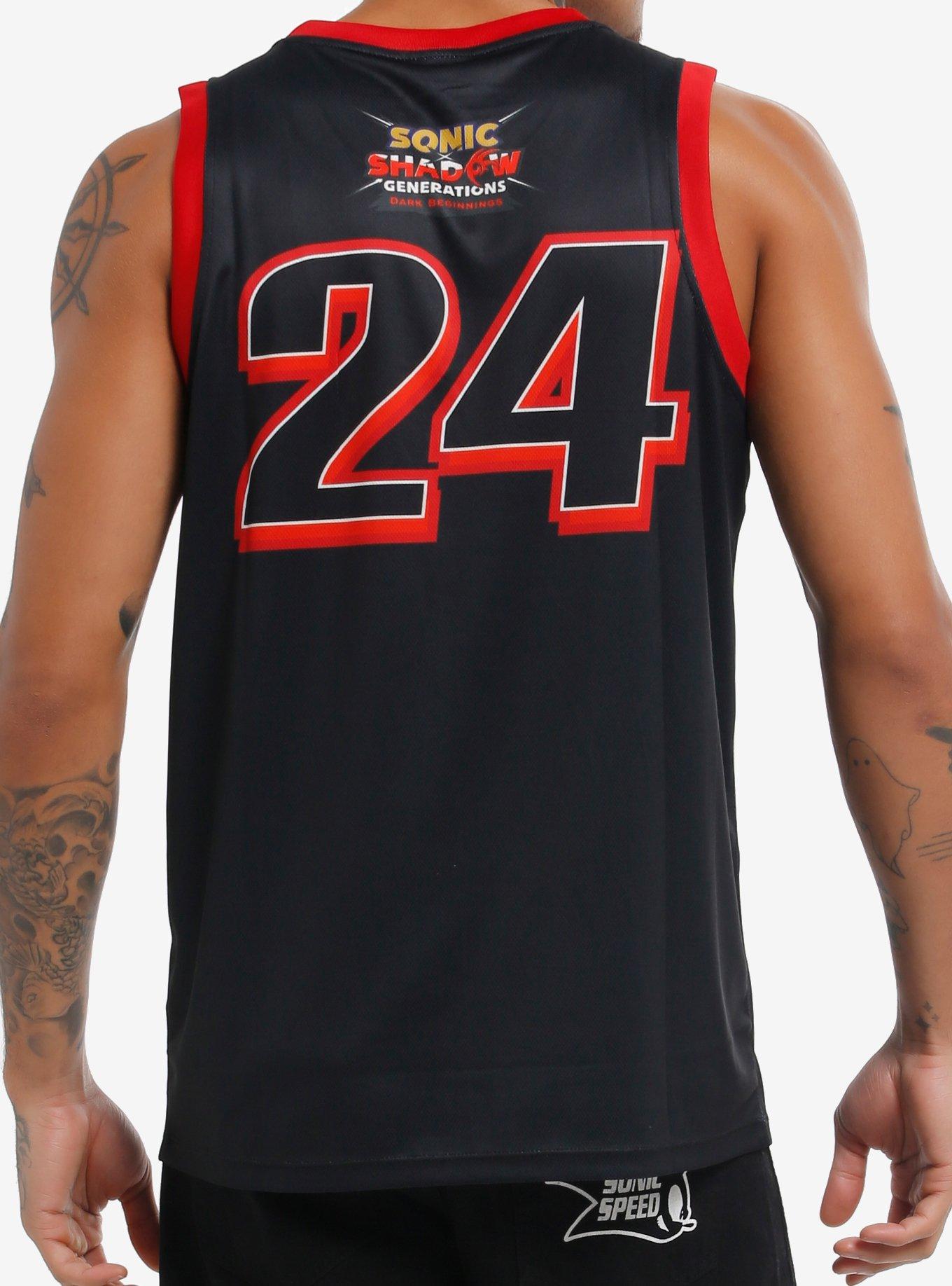 Sonic X Shadow Generations: Dark Beginnings Team Dark Basketball Jersey, , hi-res