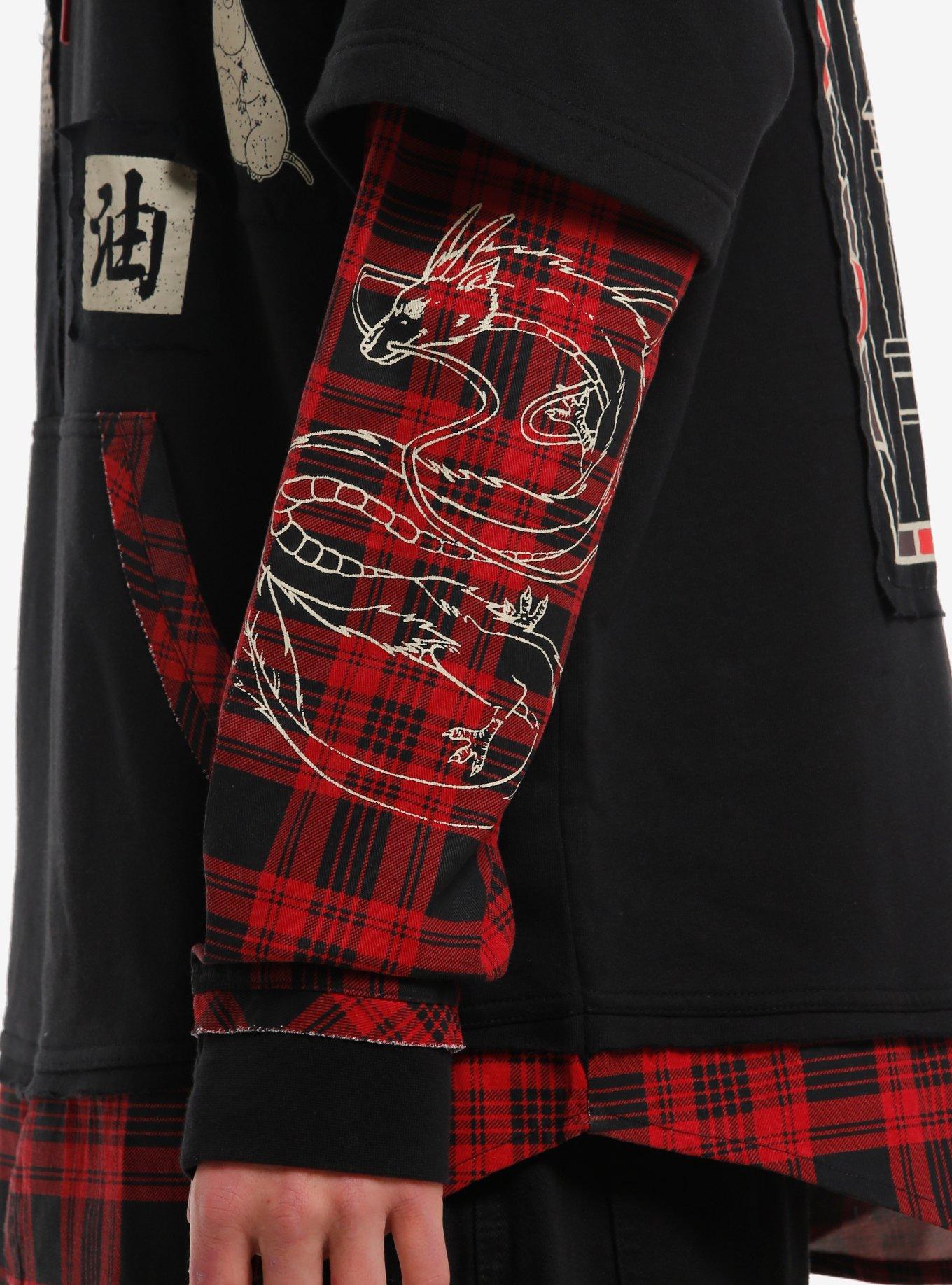 Our Universe Studio Ghibli&reg; Spirited Away Flannel Twofer Hoodie, MULTI, alternate