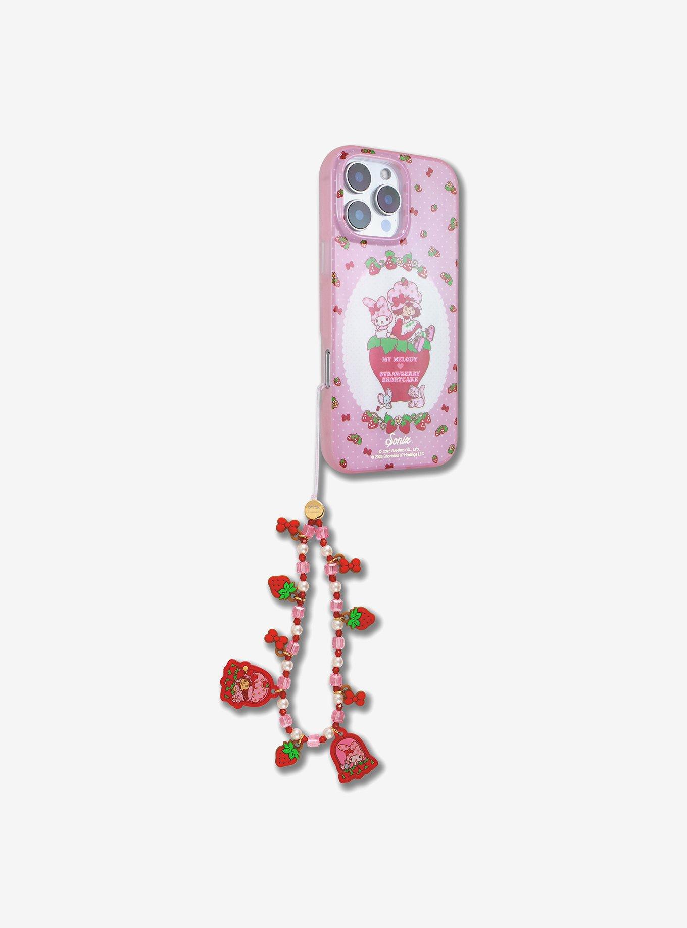 Sonix My Melody x Strawberry Shortcake Beaded Phone Charm, , alternate