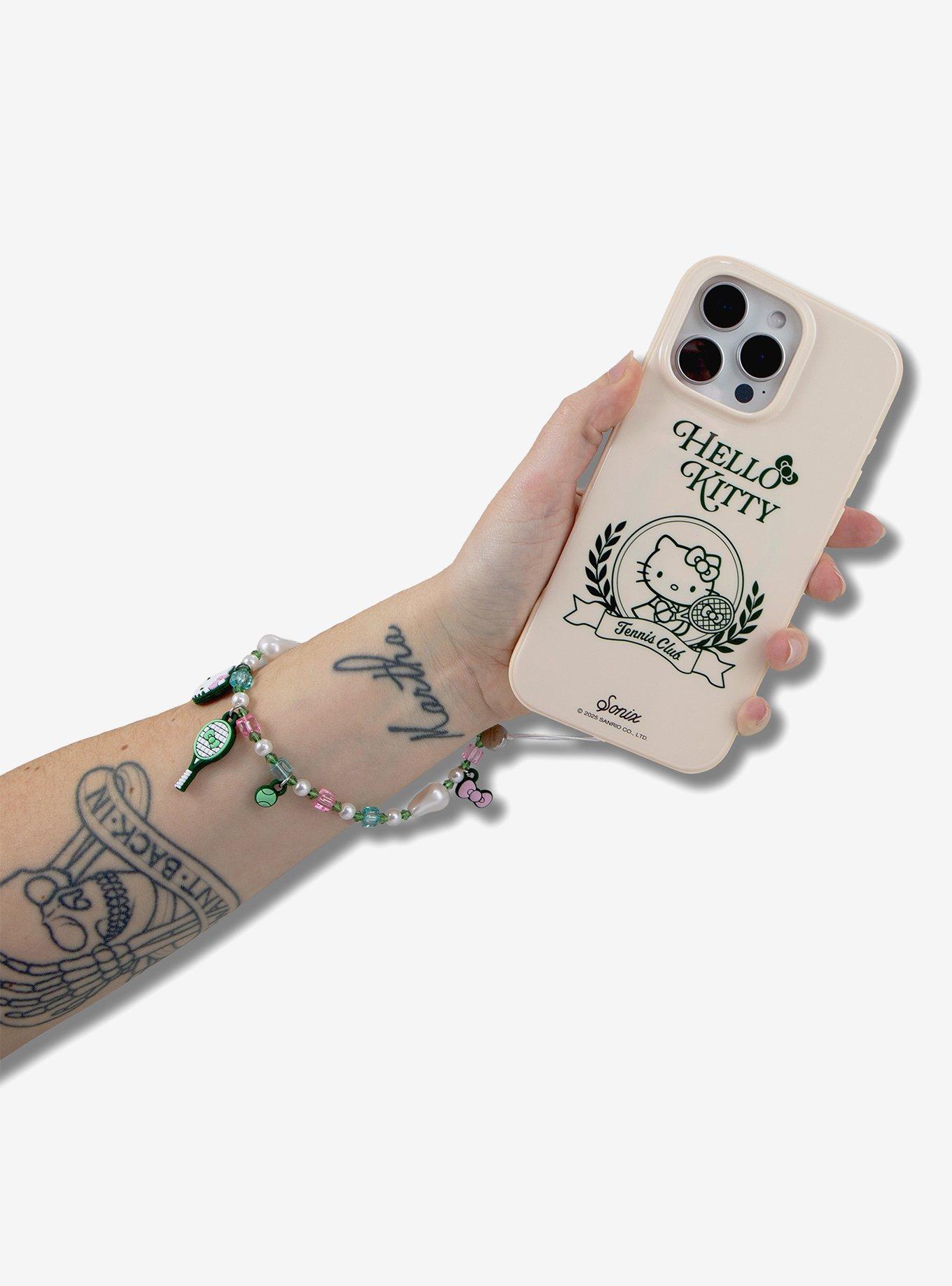 Hello Kitty Tennis x Sonix Beaded Wristlet Phone Charm, , alternate