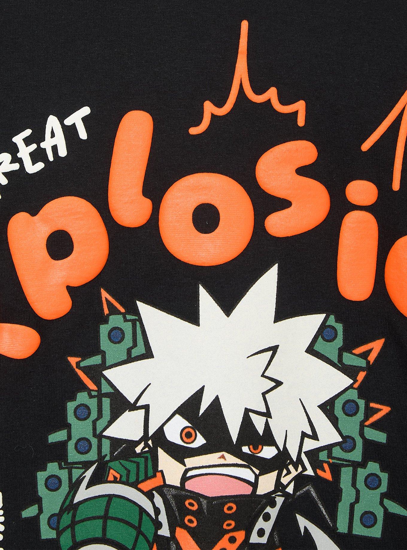 My Hero Academia Bakugo Dynamight Name Puff Print T-Shirt, , hi-res