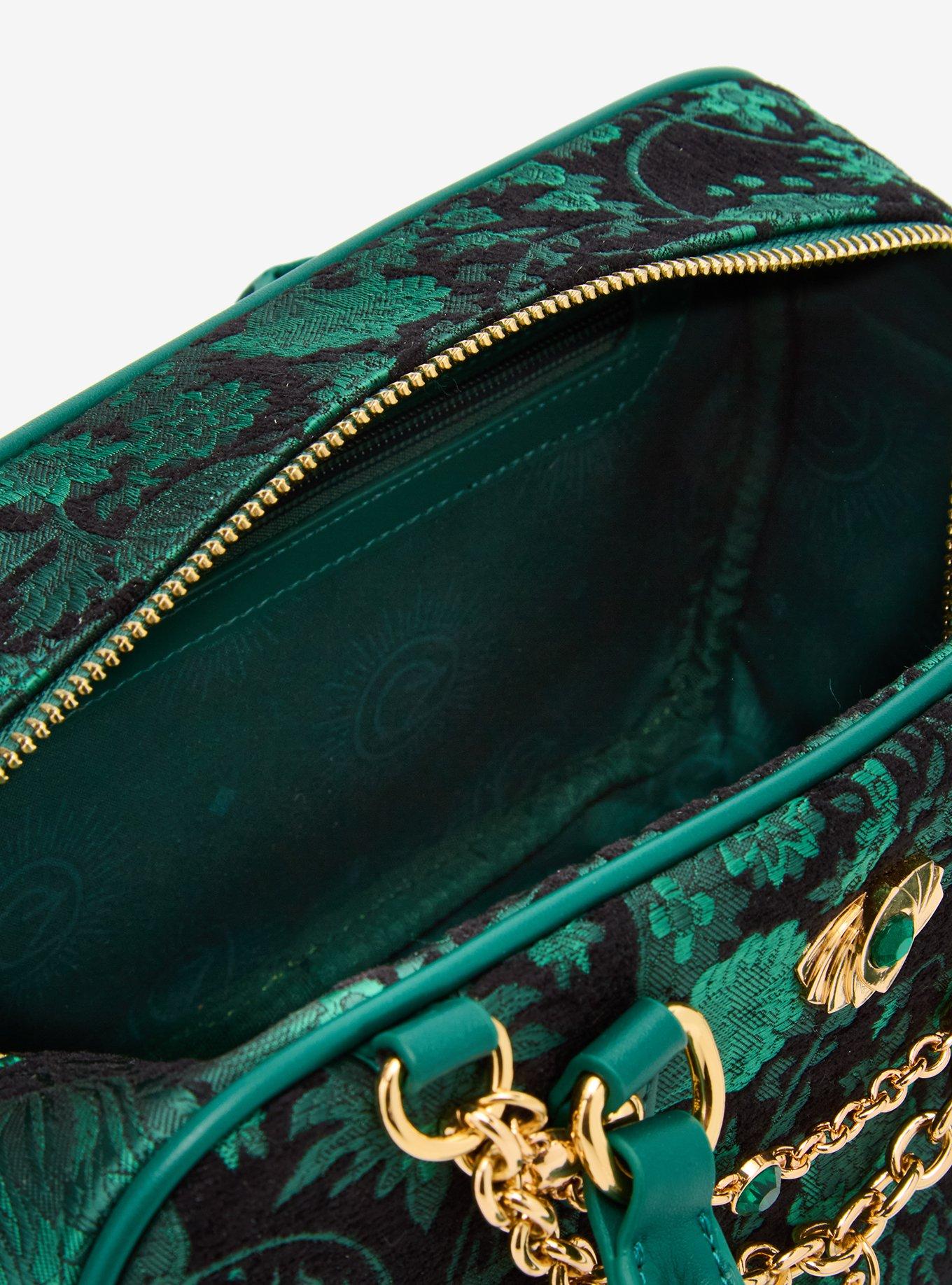 Wicked Oz Green Floral Handbag with Bag Chain, , alternate - view 4