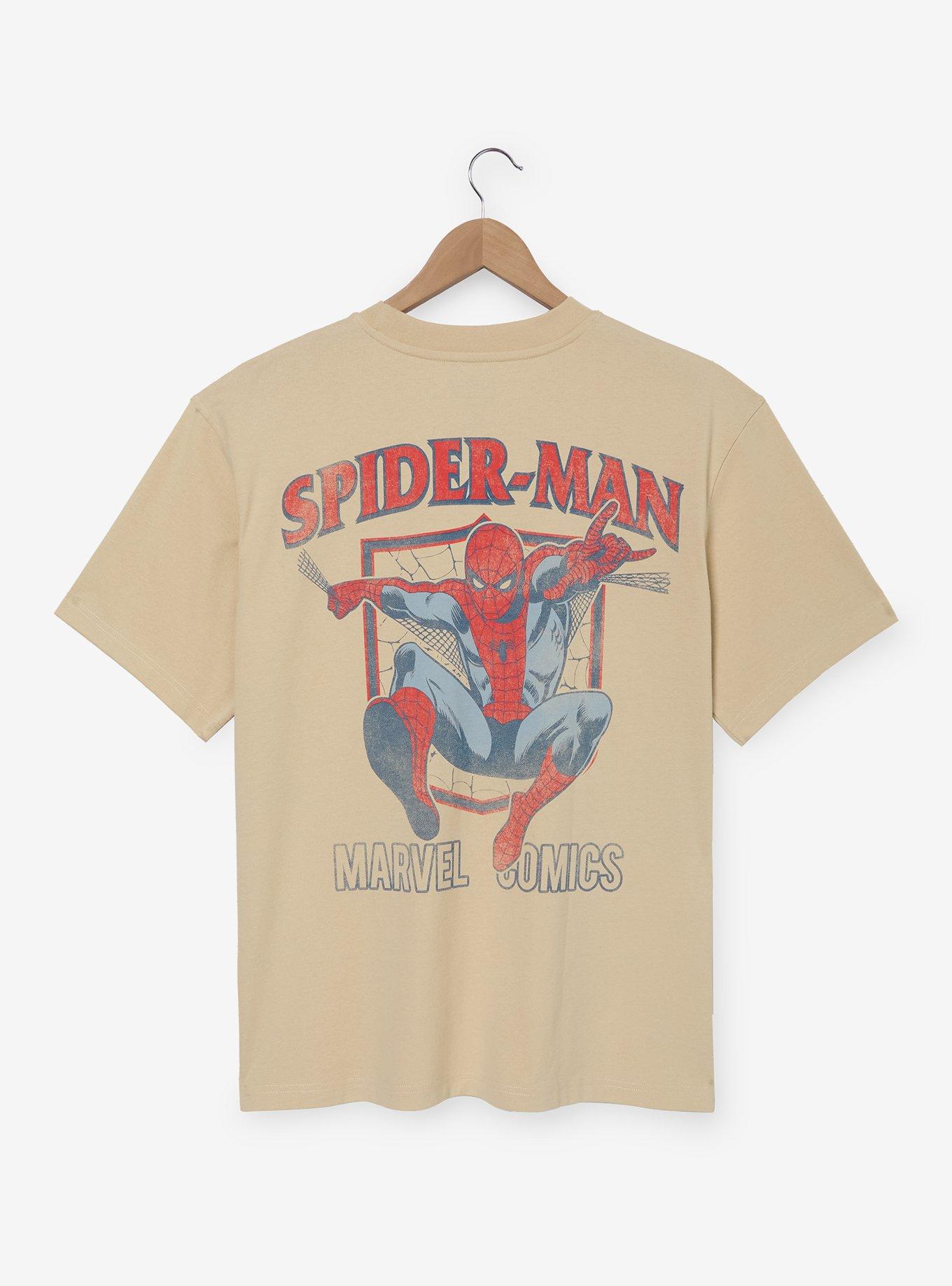 Marvel Spider-Man Retro Badge T-Shirt - BoxLunch Exclusive, , hi-res