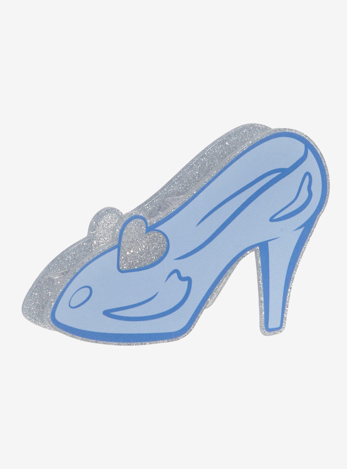 Disney Cinderella Glass Slipper Figural Claw Clip — BoxLunch Exclusive, , hi-res