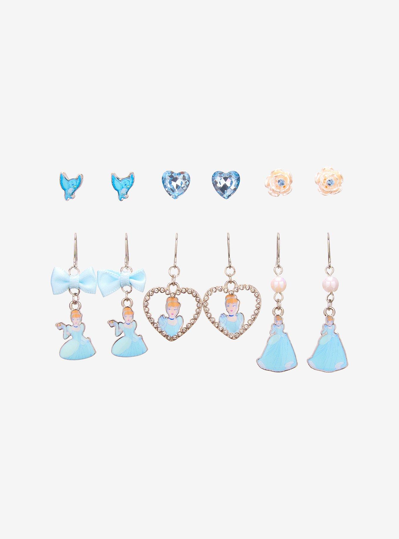 Disney Cinderella Icons Earring Set - BoxLunch Exclusive, , hi-res