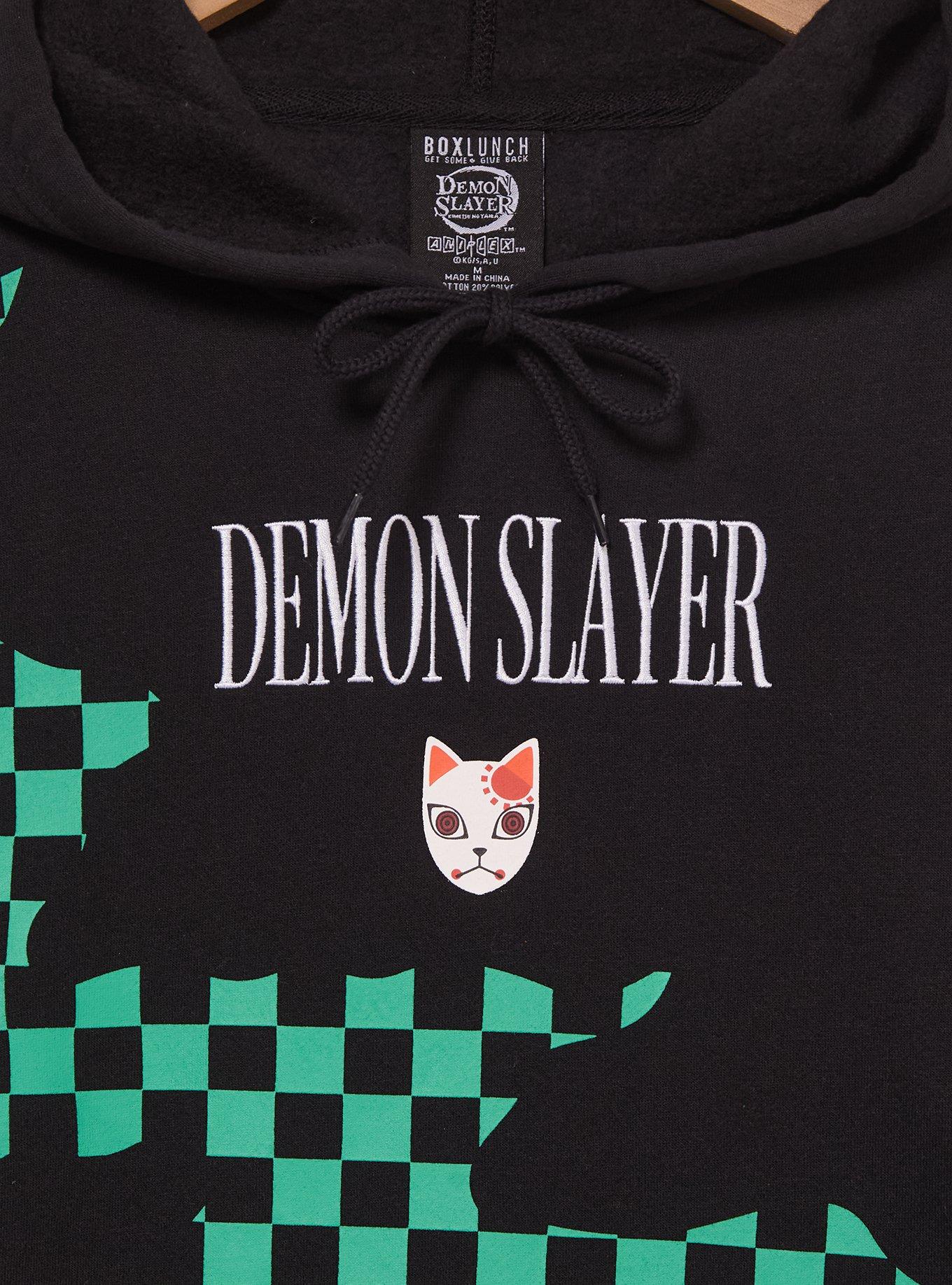 Demon Slayer: Kimetsu no Yaiba Contrast Print Hoodie — BoxLunch Exclusive, , hi-res