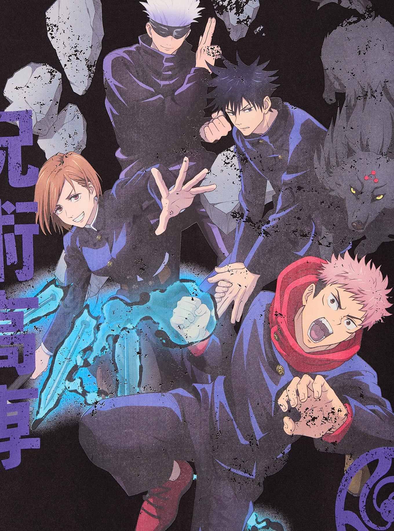 Jujutsu Kaisen Title Zip Hoodie — BoxLunch Exclusive, BLACK, alternate