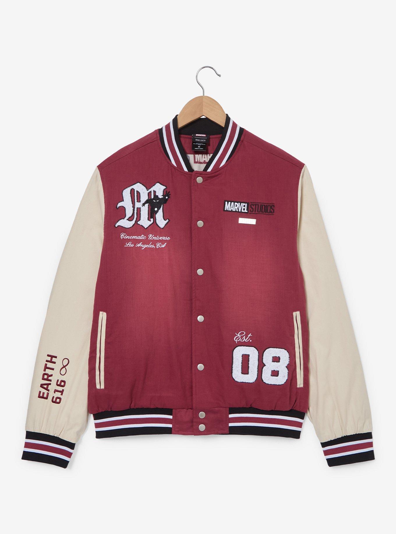 Marvel Studios Denim Varsity Jacket (BoxLunch 10th Anniversary) — BoxLunch Exclusive, , hi-res