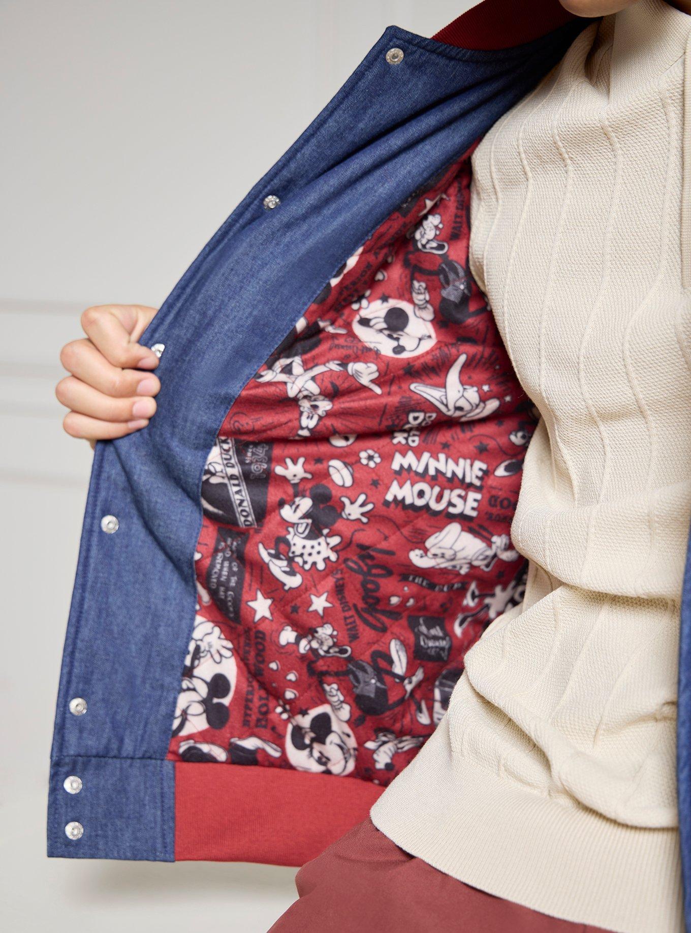 Disney Animation Denim Varsity Jacket (BoxLunch 10th Anniversary) — BoxLunch Exclusive, MULTI, alternate