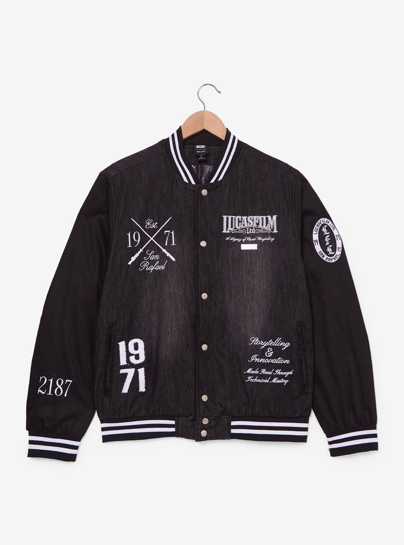 LucasFilm Ltd. Denim Varsity Jacket (BoxLunch 10th Anniversary) — BoxLunch Exclusive, MULTI, alternate