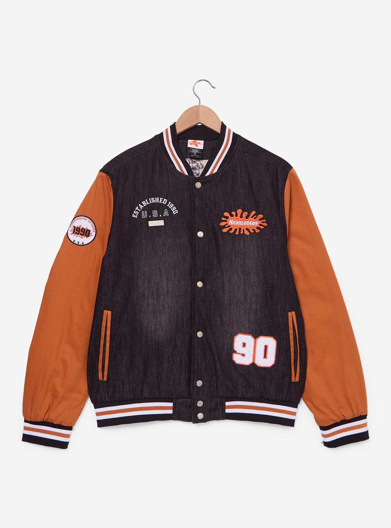 Nickelodeon Studios Denim Varsity Jacket (BoxLunch 10th Anniversary) — BoxLunch Exclusive, MULTI, alternate