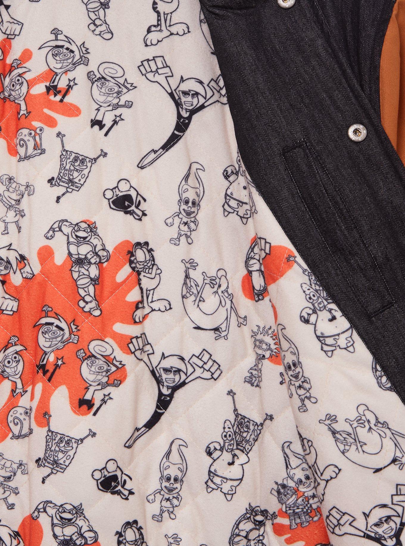 Nickelodeon Studios Denim Varsity Jacket (BoxLunch 10th Anniversary) — BoxLunch Exclusive, MULTI, alternate