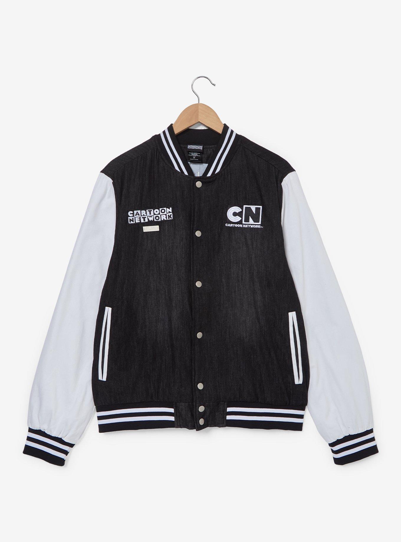 Cartoon Network Denim Varsity Jacket (BoxLunch 10th Anniversary) — BoxLunch Exclusive, , hi-res