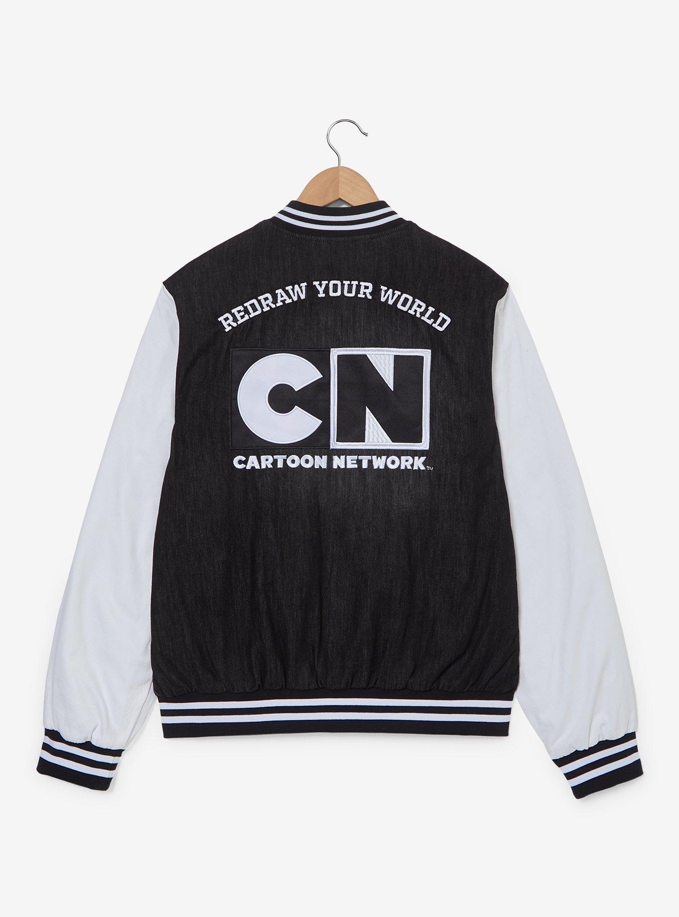 Cartoon Network Denim Varsity Jacket (BoxLunch 10th Anniversary) — BoxLunch Exclusive, MULTI, alternate