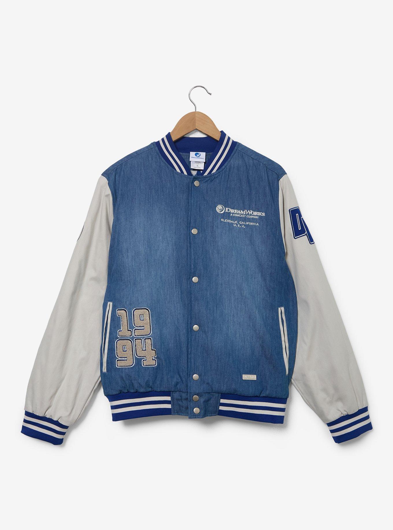 DreamWorks Denim Varsity Jacket (BoxLunch 10th Anniversary) — BoxLunch Exclusive, , hi-res